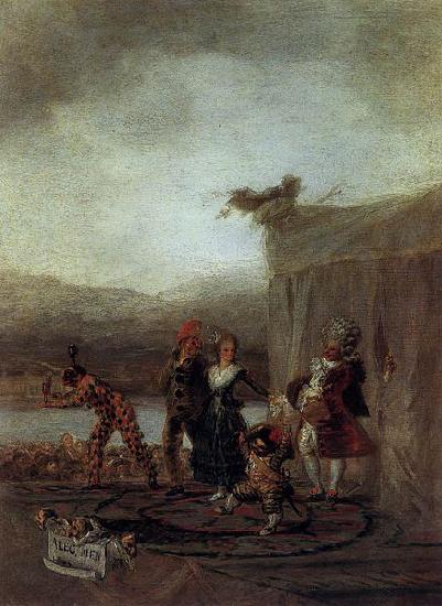 Francisco de Goya The Strolling Players oil painting image